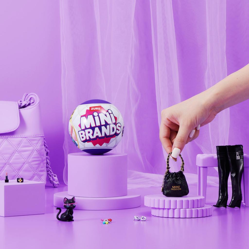 Mini Brand Series Zuru Fashion Series 4 - Sběratelská slepá krabička Kapsle Koule Módní taška Boty a doplňky Dětské hračky
