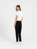Women' Viscose Cigarette Pants with Tapered Legs Elegant Moraj Black