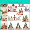 Charming Christmas Decor Wooden Table Desktop Sign Perfect For Holiday Cheer And Festive Spirit