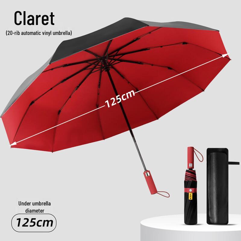 HANYOU Automatic Large Reinforced Sun Rain Umbrella