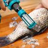 Electric Drill Fish Descaler Head Stainless Steel Blades Non Slip Cover Fish Scale Remover for Power Drill Fish Scale Remover