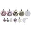 Boules de Noël - Home ESPRIT - Rose - Multicolore - PVC - 25x6x25 cm - Taille unique - Décoration de saison