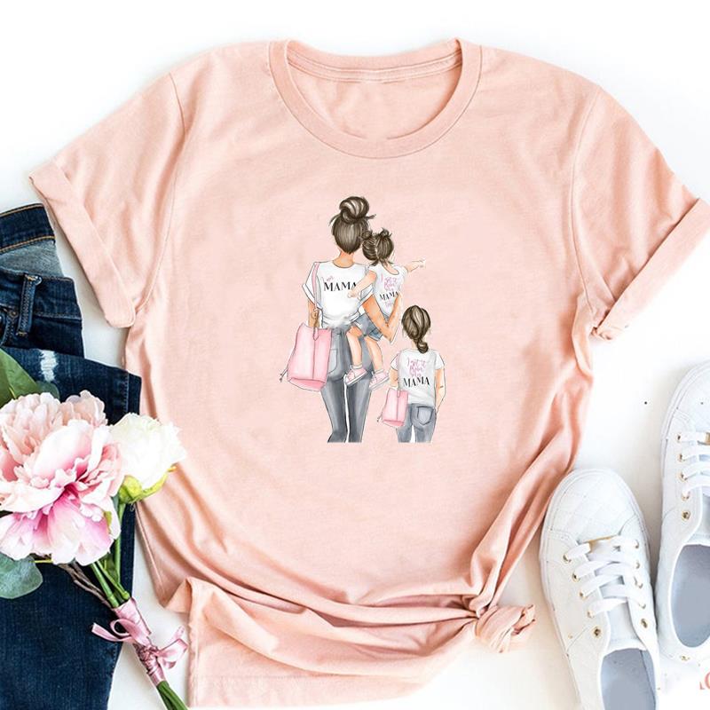 Style Trend Tee Top Fashion T Shirt Clothing 90s Stylish Lovely Sweet Casual Short Sleeve Unisex Print Lady FeUnisex Graphic T-shirt