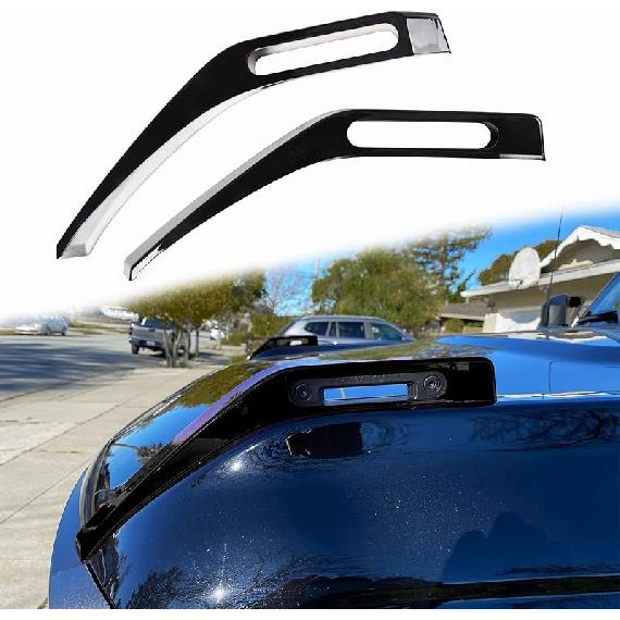 Hood Trail Sights Cover Trim For Ford Bronco 2/4 Door    2024 2025 Accessories Engine Hood Hinge Covers Hood Side Release Handle Decoration Stickers чёрный