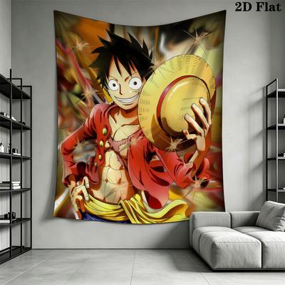 Luffy D Wall Tapestry Aesthetic Wall Hanging Printed Fabric Blanket Decorative Tapestries For Bedroom Living Room Home Decor