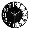 Acrylic Wall Clock Large Wall Clock Modern Style Silent Festival Gift Round Wall Clock for Kitchen Hotel Bathroom Decoration