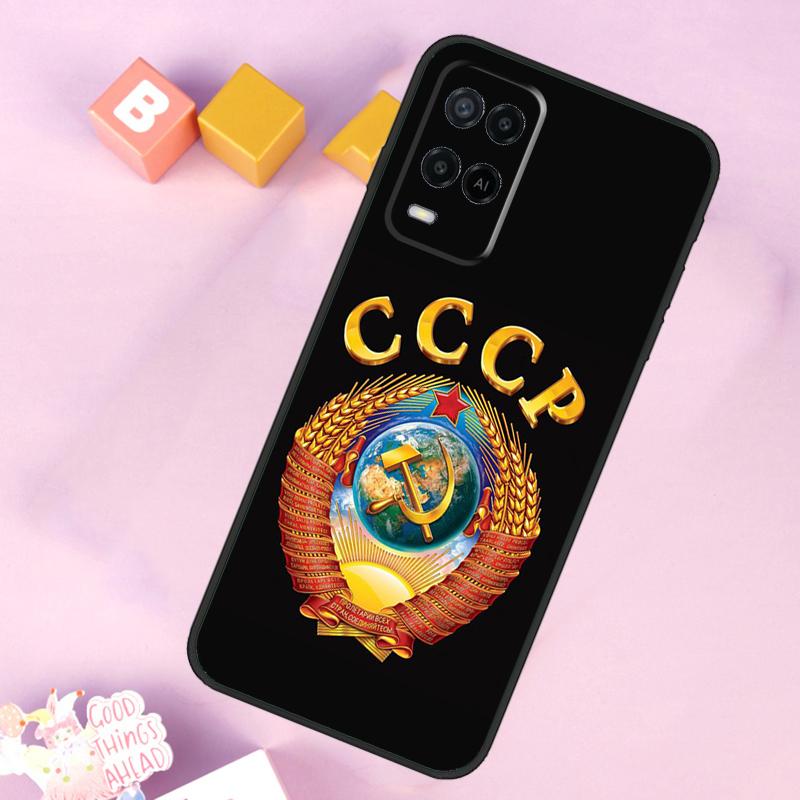 Vintage USSR CCCP Case For Oppo A6 A5 Pro A15 A16 A76 A96 A17 A57 A98 A58 A78 A18 A38 A54 A74 A94 A40 A60 A80