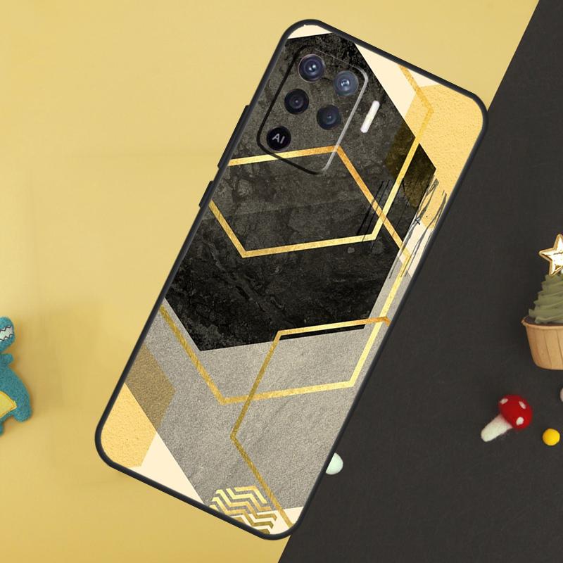 

Роскошный художественный чехол с золотой фольгой для Oppo A96 A76 A16 A17 A57 A60 A40 A80 A18 A38 A58 A78 A98 A15 A54 A74 A94 A6 A5 Pro OPPO A94 4G