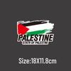 Palestine Flag Anti-War Support Decal: Creative Solidarity Slogan for Car or EV Windows