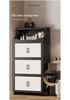 Foldable Multi-layer Storage Cabinet for Home: Ideal for Bedroom, Kitchen, or Bathroom