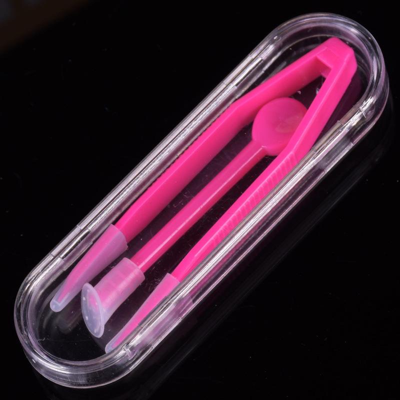 Girl Travel Contact Lenses Tweezers Suction Stick Plastic Mini Contact Lens Case Eyes Care Tool Kit Accessories