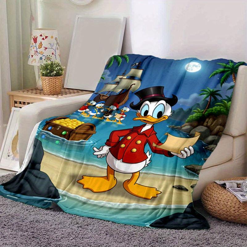 1pc, Disney's Scrooge McDuck Treasure Map Blanket, Perfect for All Seasons, Home Decoration, Blanket, Versatile & Cozy for Bedroom, Living Room, Trave