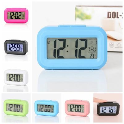 Plastic Digital Alarm Clock Silent Desk Clocks Multi-function LED Electronic Clock  Can Be Timed