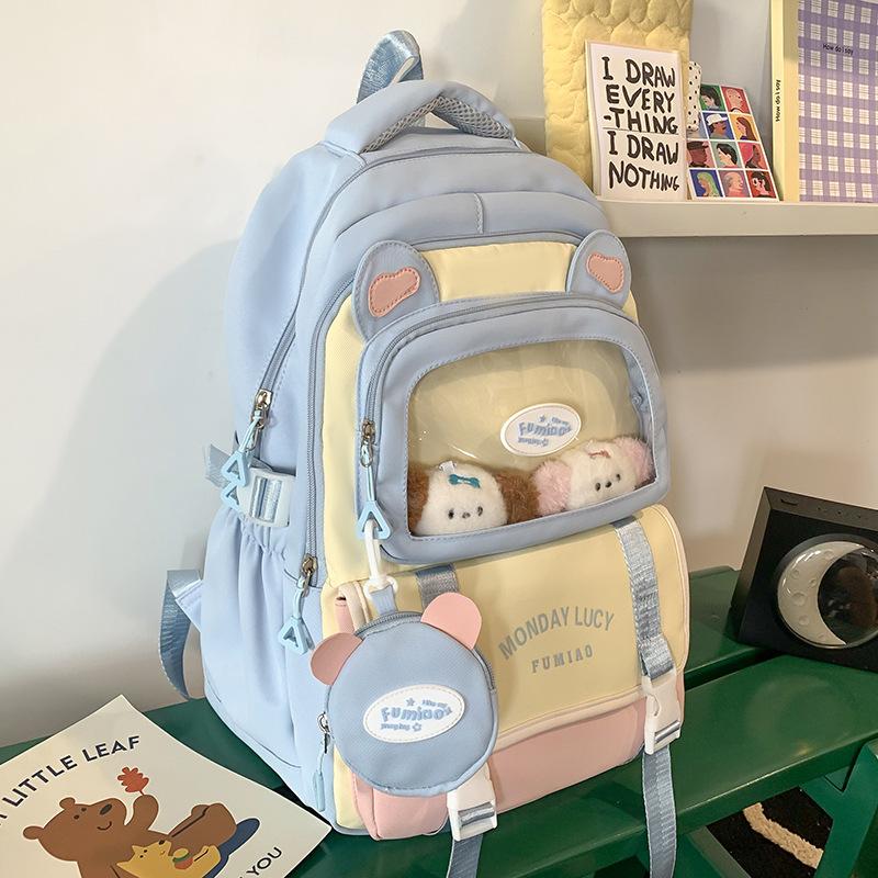 Schoolbag Children Elementary School Girl Junior High School Student Cartoon High Value Ins Pain Bag Backpack