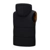 Men's Outdoor Casual Hooded Waterproof Vest, Loose Waistcoat With Cotton And Thick Warm Jacket