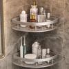 Wall-Mounted Bathroom Corner Shelf - No Drill Storage Rack for Toilet and Washbasin