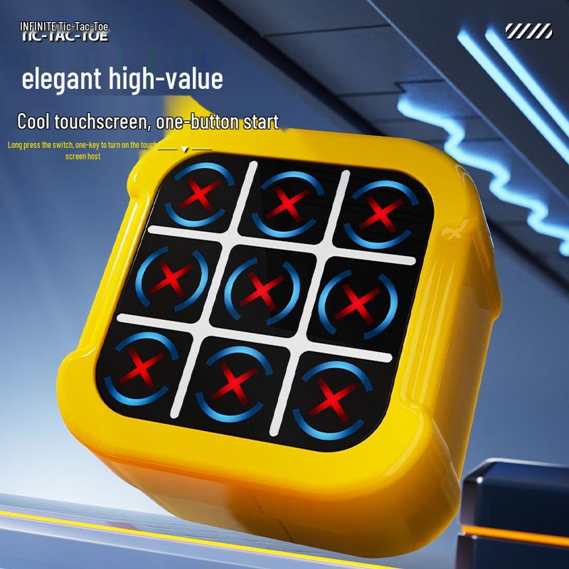 Consolă de joc electronic portabilă Super Tic-Tac-Toe: Rezolvator de puzzle distracție în familie