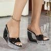 11cm Kristall Keil Transparent Plateau Sommer Slides LFD-1108WG-B79