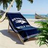 Nevada Wolf Pack Print Beach Towel, Large Soft Quick Dry Towel for Beach Camping Swimming