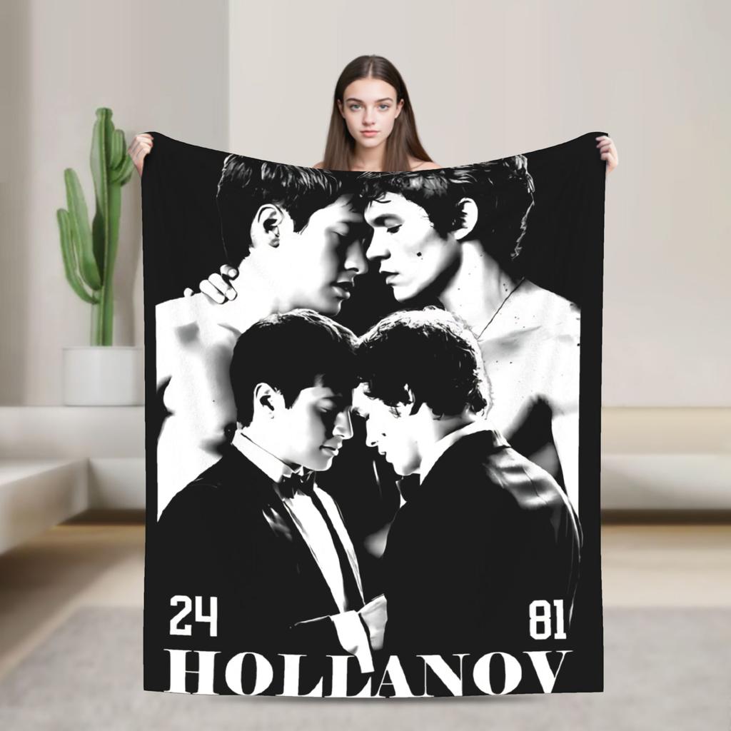 Heated Rivalry Banana Blankets Shane and Ilya Wool Awesome Soft Throw Blankets for Home Restaurant Autumn/Winter