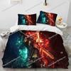 Oyun D-Devil May Cry DMC Oyuncu Yatak Takımı Yorgan Kılıfı Yatak Takımı Yorgan Kılıfı Yastık Kılıfı Yorgan King Queen Boy Erkek Çocuk Yetişkin