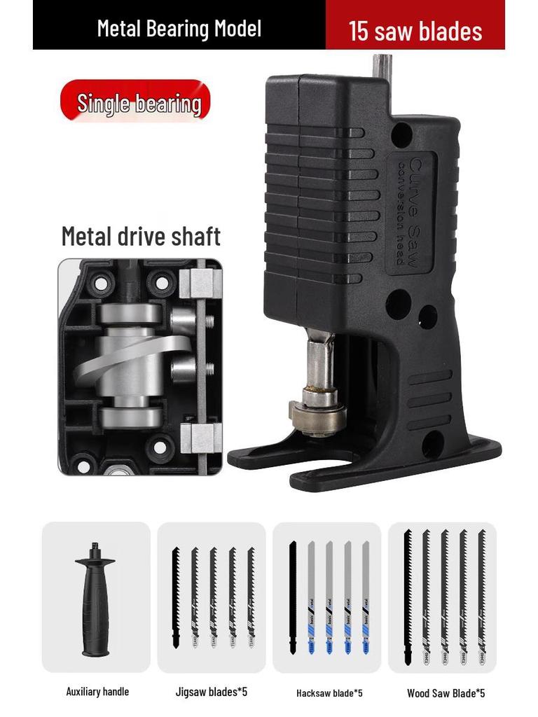 Electric Drill to Chainsaw Conversion Kit: Compact Reciprocating Saw for Home Woodworking