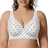 Large Size TK Explosion Full Coverage Leopard Print Seamless Gathering Soft Support Bra Underwear