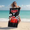 Personalized McQueen's Race Day Beach Towel Microfiber Beach Towel Thin Absorbent for Beach Swimming Yoga Bath Sports. 0910435
