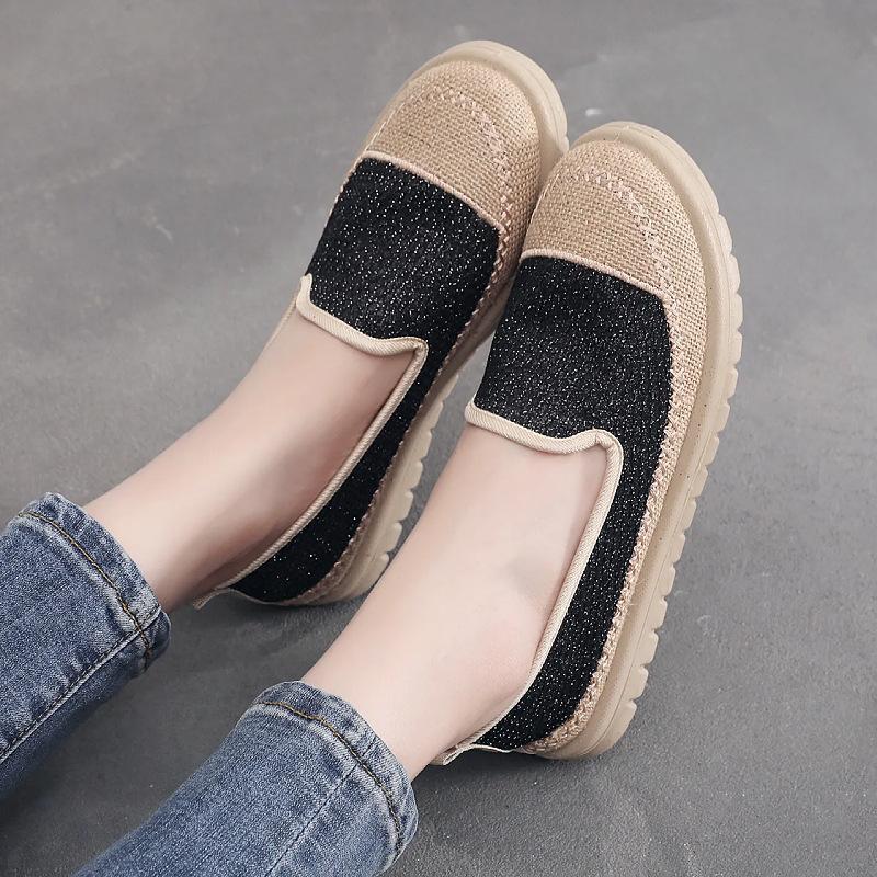 

Модная дышащая обувь рыбака на плоской подошве, новая летняя ленивая повседневная обувь, удобные одинарные туфли на мягкой подошве, женская обувь 41