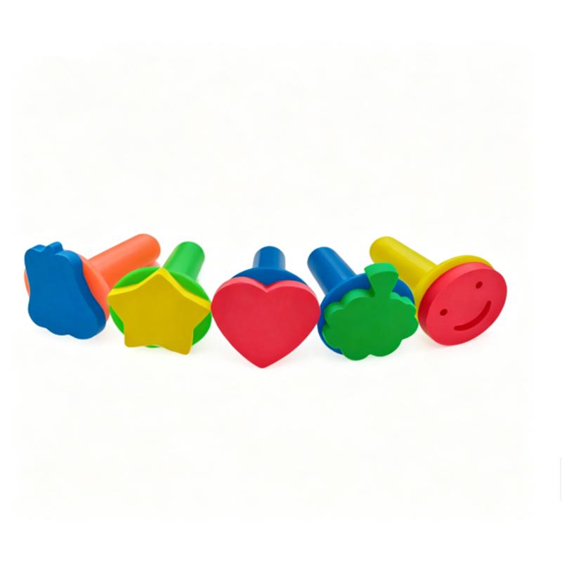 Multi-sized Painting Sponge Brushes, Round Mushroom-shaped Stamps and Sponge Rods, Suitable for Graffiti and Painting Tools.