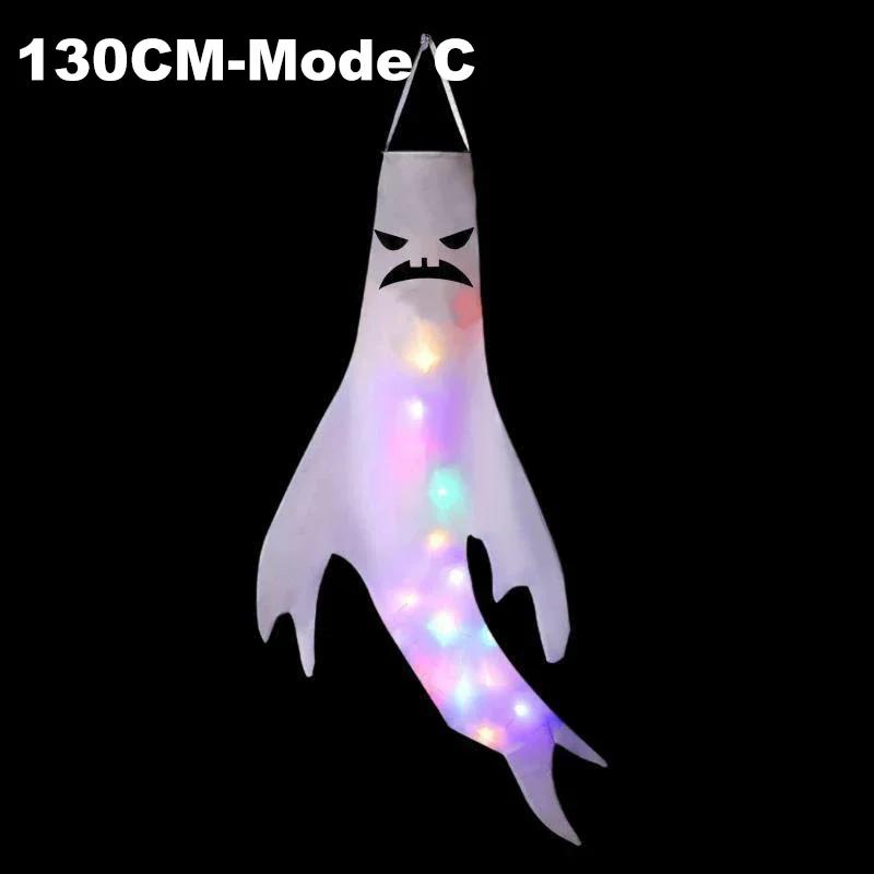 Scary Ghost Windsock LED Lighting Ghost Pendant Hanging Ghosts Ghost Festival Venue Decoration Props Halloween Party Decoration