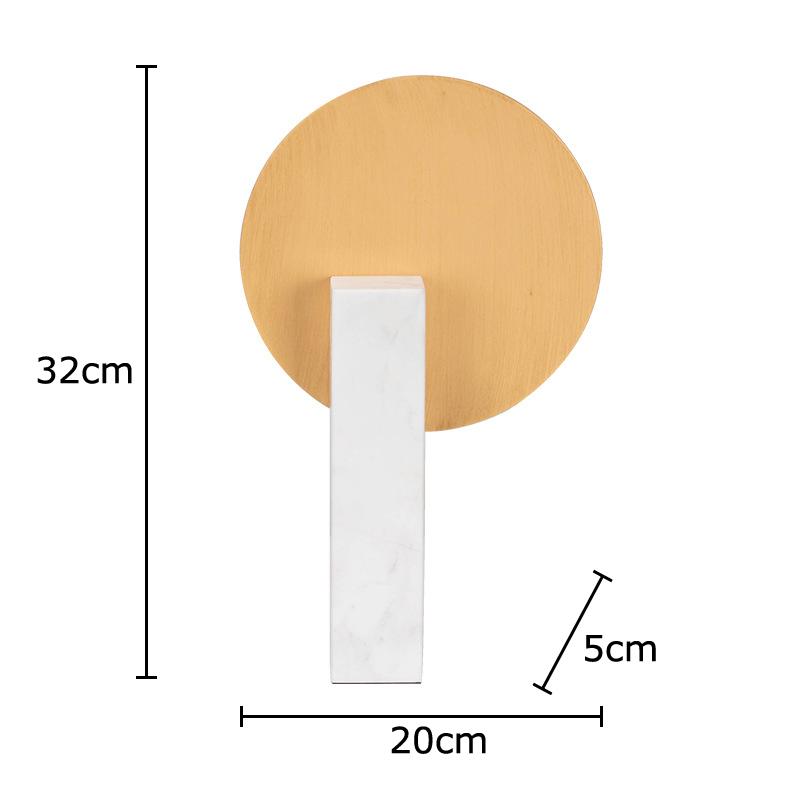 Creative Geometric Windmill Abstract Crafts Marble Base Desk Decoration Ornaments Geometric Metal Sculpture Room Aesthetic Decor