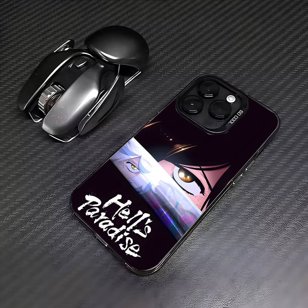 HOT H-Hell's Anime Paradise  Phone Case For iPhone17,16,15,14,13,12,11 Plus,Pro Max Colored Silver Plated Inside Cover