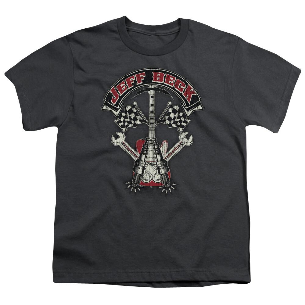 

26 Jeff Beck Beckabilly Guitar Kids Youth T Shirt Licensed Rock Band Tee Charcoal Unisex T-Shirt M