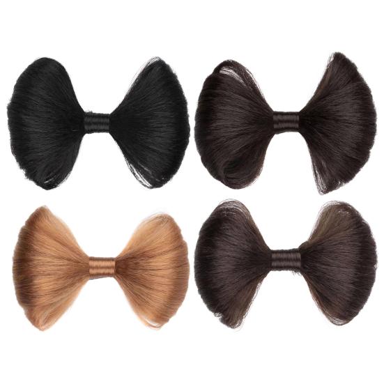 Bow Wig Realistic No Perming Dyeing Han Clothing Hair Styling Fluffy Soft Ancient Style Bow Updo Hair