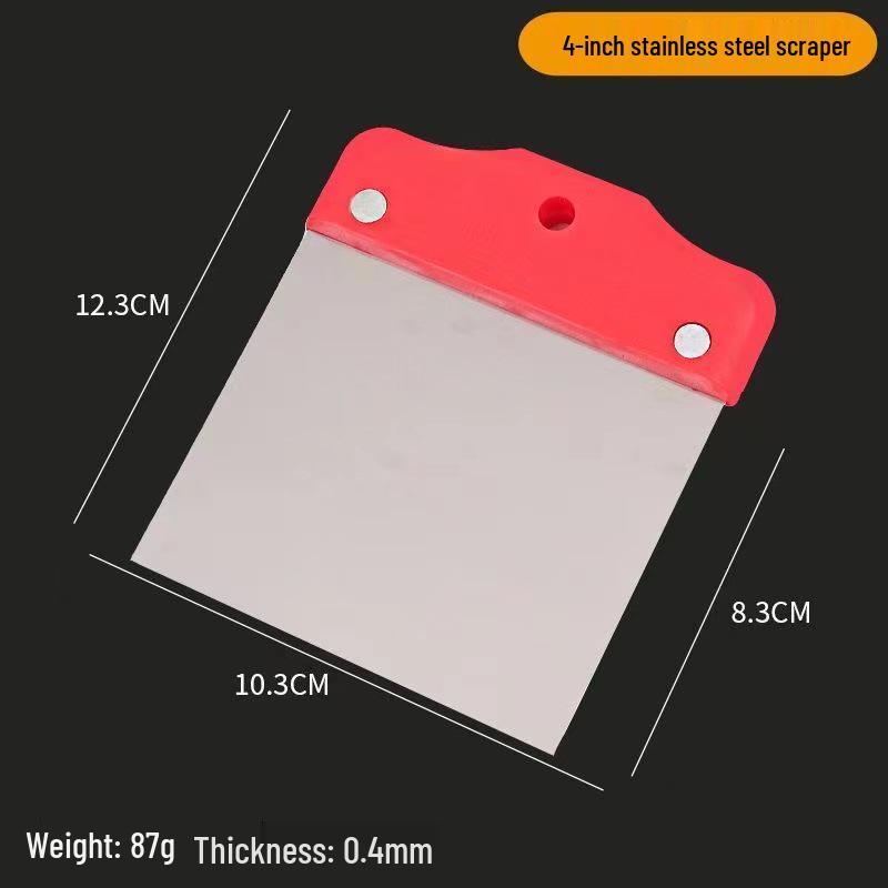 Stainless Steel Multi-Use Scraper and Putty Knife for Plastering