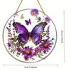 Flat Printing Car Backpack Ornament Colorful Hummingbird Hanging Pendant  Garden Decor