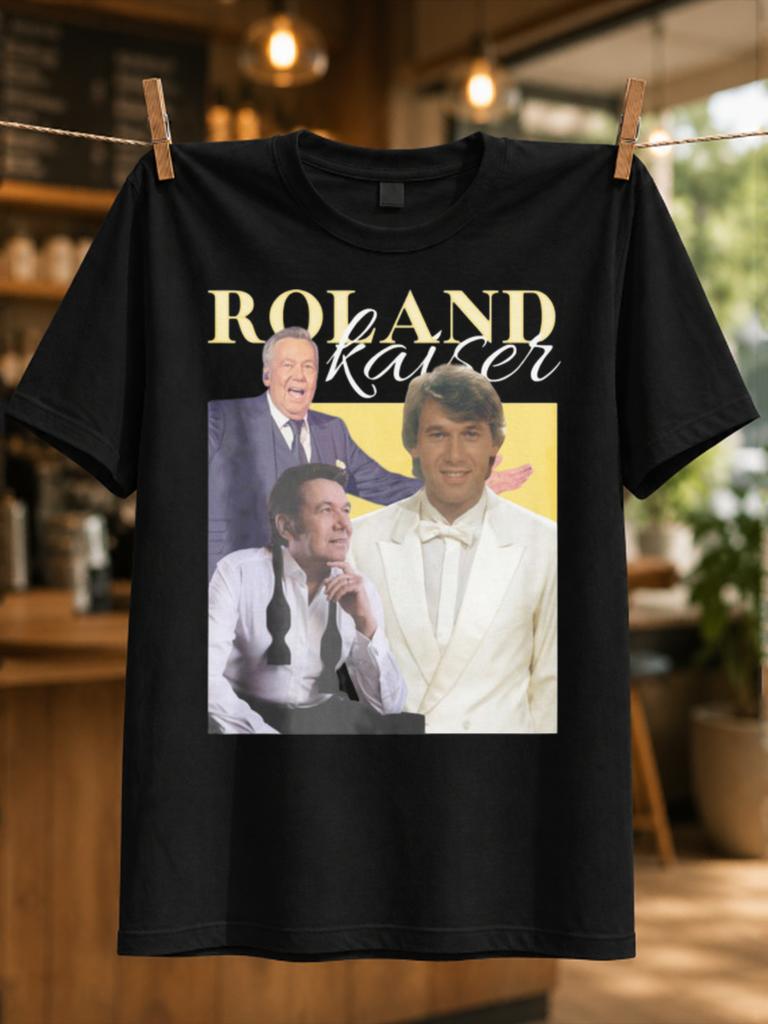 Threeera Male Vocalist Portrait Collage With Cream Script Lettering And Formal Stage Looks Unisex All Tshirt