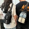 Spring Trendy New Ins Contrasting Color Breast Bag Women's Bag Fashion Sports Messenger Bag Personalized Tooling Mobile Phone Fanny Pack