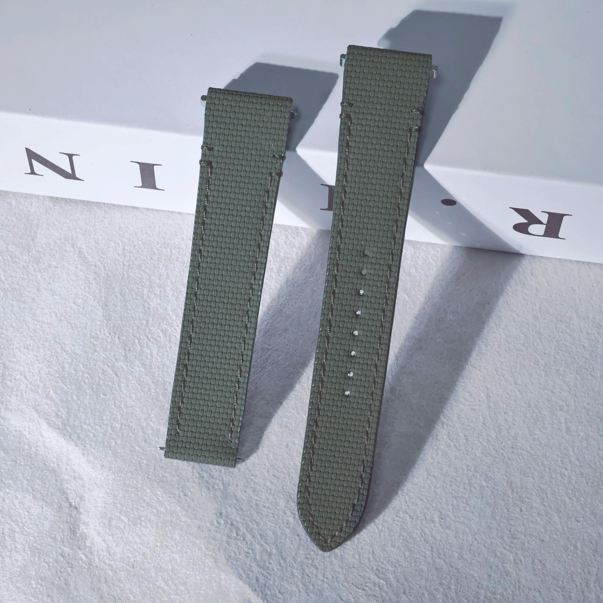 19mm 21mm FKM Rubber Watch Strap