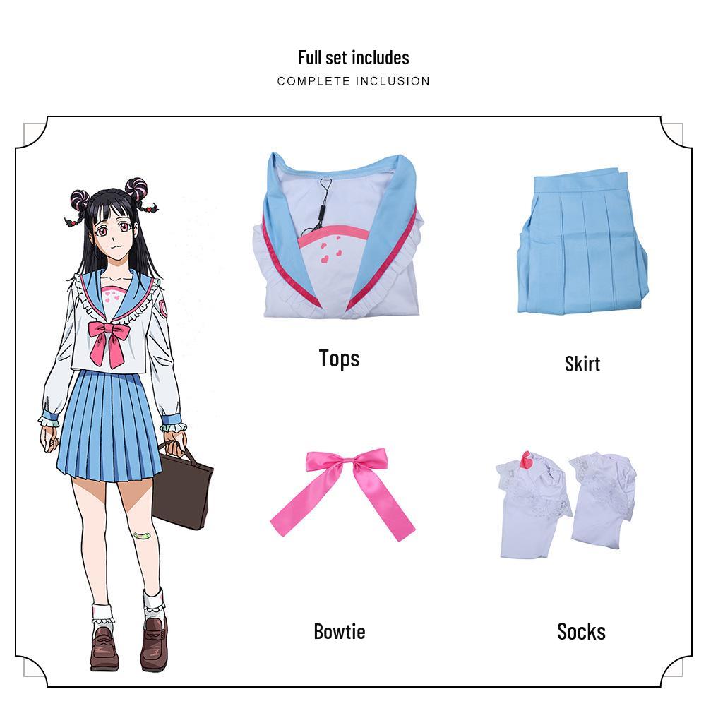 

2024 Аниме BUCCHIGIRI Burst Джин Махоро Акуто Косплей Костюм Комплект XL