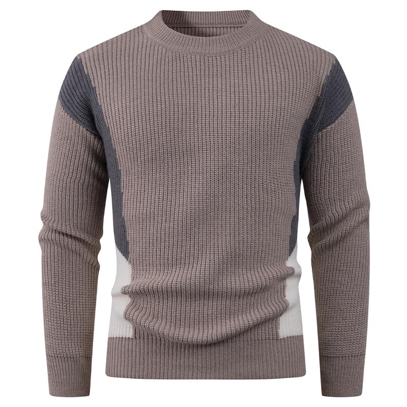 

Simple and Versatile Pullover Sweater Men s Loose Casual Base Top L хаки