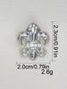 10Pcs Beautiful  Shank Buttons Zinc Alloy Flower Shape Buttons Women'S Sweater Coat Accessories