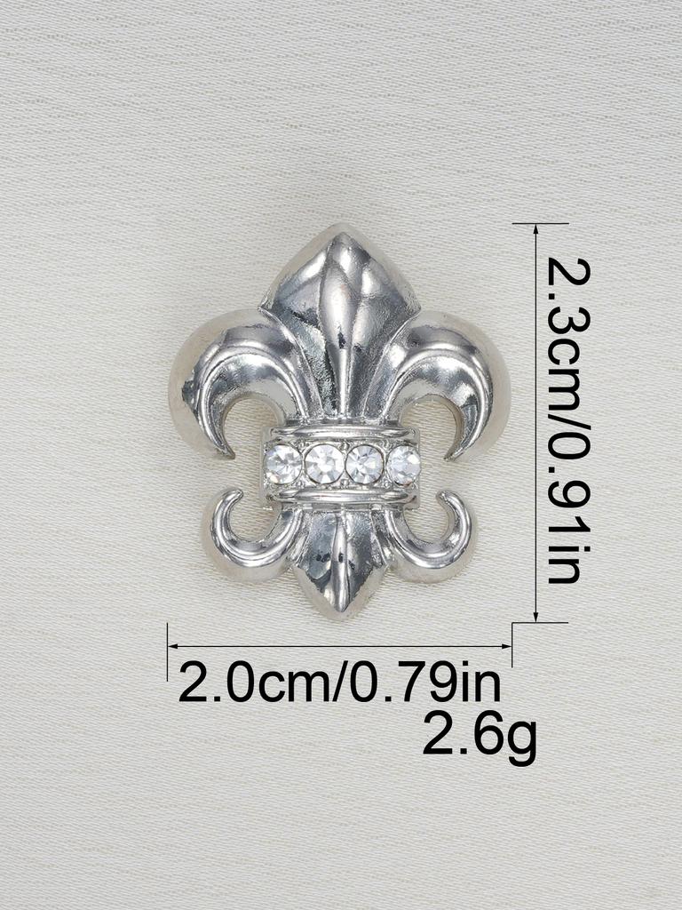 10Pcs Beautiful  Shank Buttons Zinc Alloy Flower Shape Buttons Women'S Sweater Coat Accessories
