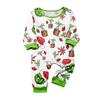 Christmas Print Cute Family Set Pajamas, Home Clothes, Family Set Long Sleeve Top Pants Set