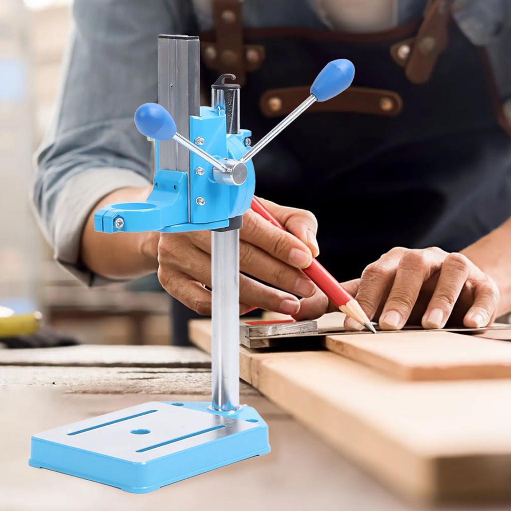 Elektrischer Bohrständer Gussaluminium Hohe Genauigkeit Drehbar Multifunktional Stabil Mini-Bohrständer Elektrischer Bohrständer