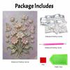 DIY 3D Pearl Diamond Painting Art Set Home Decor Flower And Butterfly Art Set Wall Art