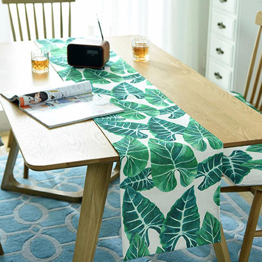 

Nordic Monstera Table Tracker Dining Table Mat Plant Leaf Non-Slip Pads Tablemat Home Decor Hotel Wedding 5 sizes camino de mesa 30x160cm