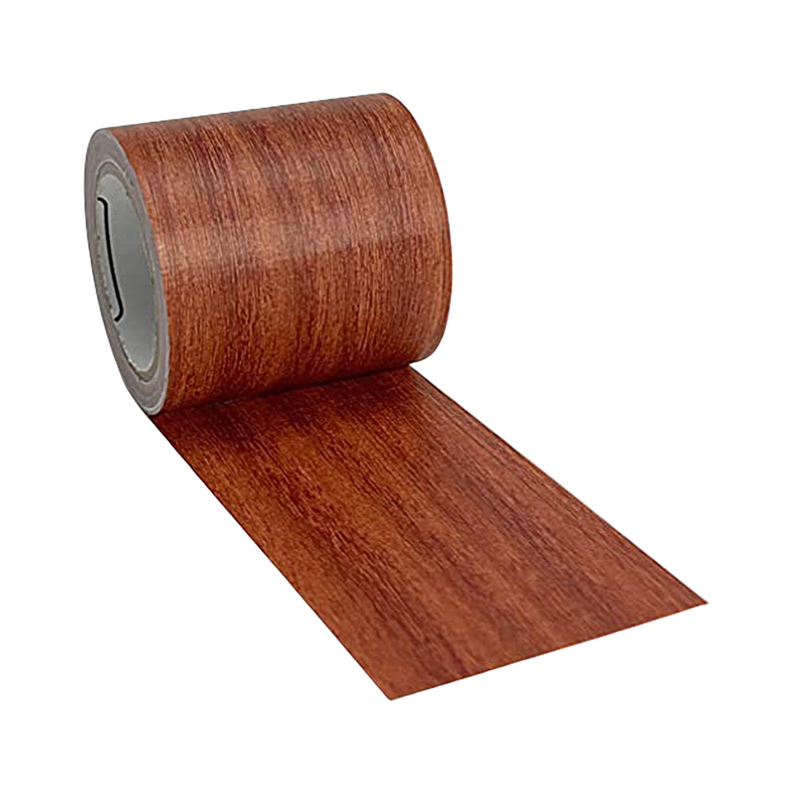 

4.57M/Roll Realistic Wood Grain Repair Adhensive Duct Tape Furniture Renovation Skirting Line Floor Sticker Home Decor Accessori