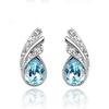 Elegant Water Drop Shaped Ear Stud Alloy Jewelry Crystal Earring Accessories